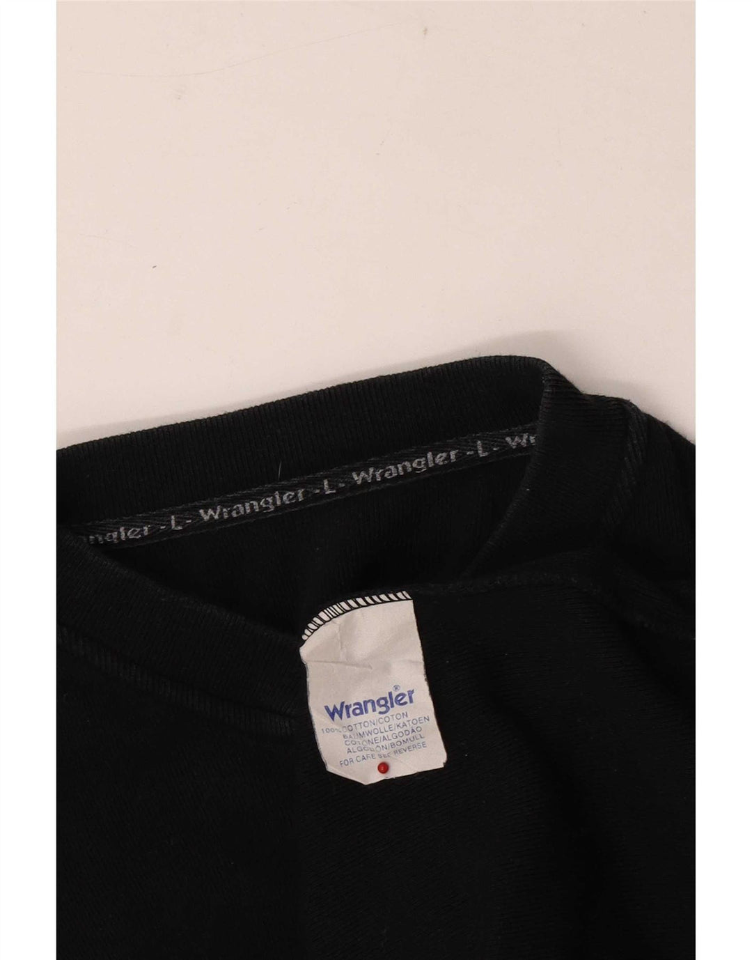 Wrangler Haut à manches longues pour homme en coton noir