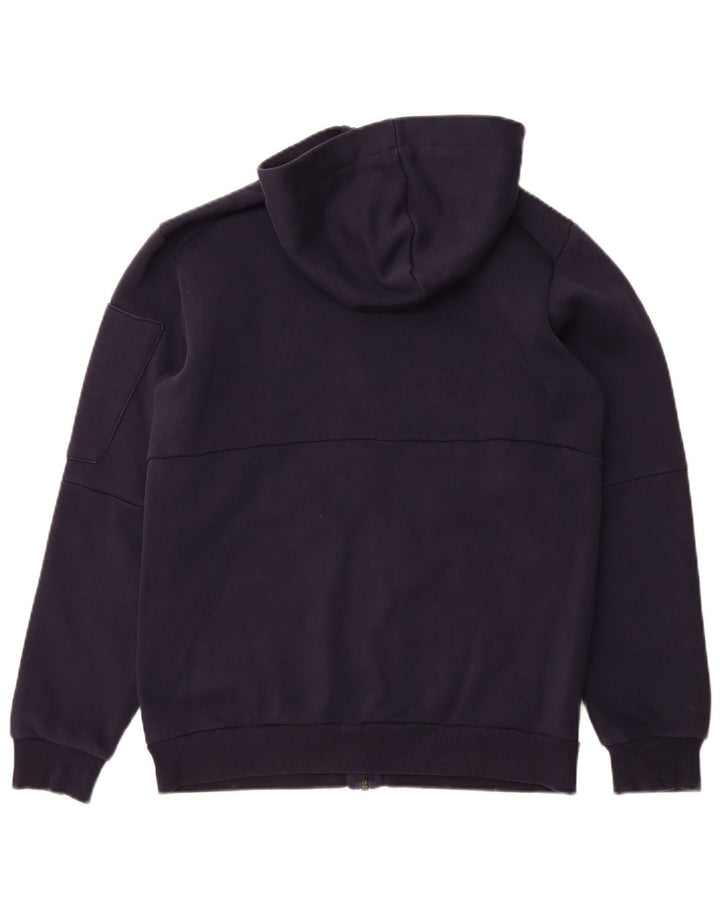 ADIDAS Pull à capuche zippé pour homme Petit coton bleu marine