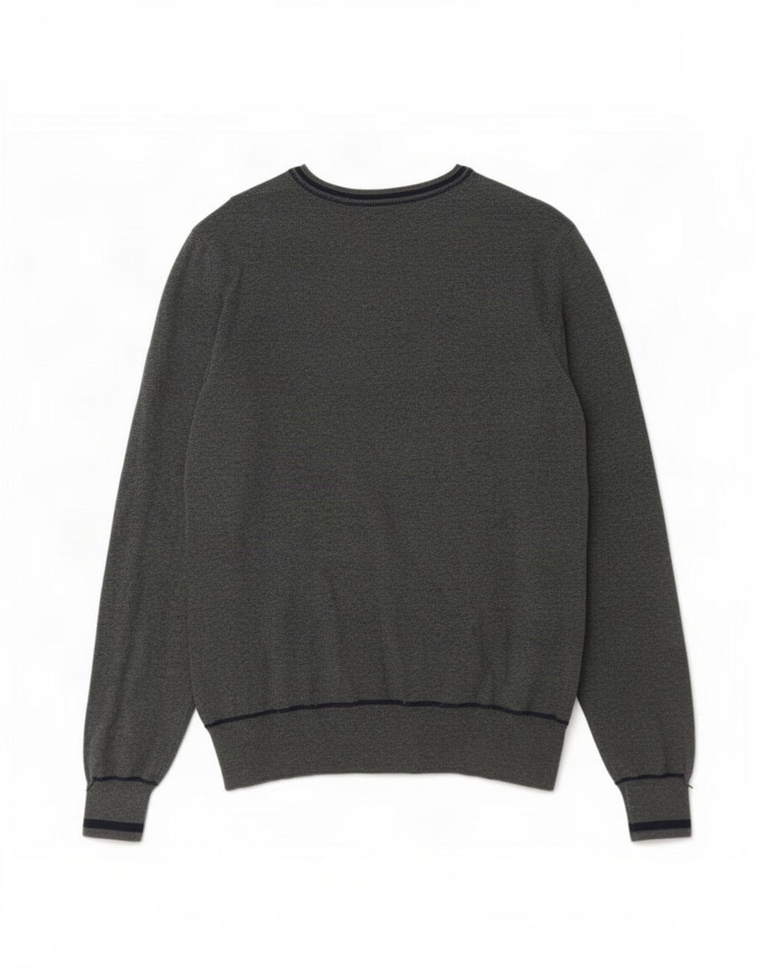 Zara Pull Graphique à Col V Homme Gris Moyen