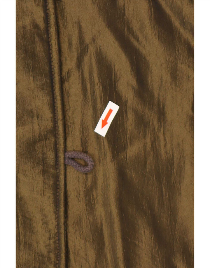 Vintage Parka surdimensionnée à capuche pour femme UK 44 Polyester kaki moyen