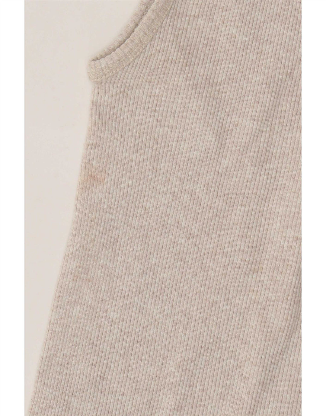 Levi's Débardeur Femme UK 14 Large Beige Moucheté Coton