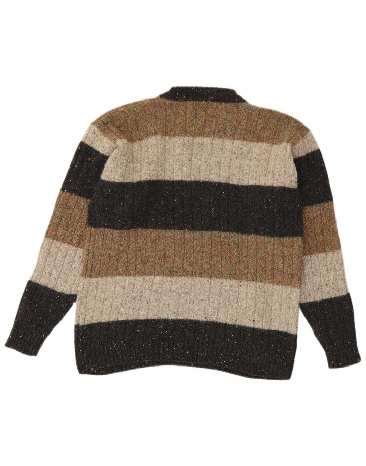 Trussardi Pull Col Rond En Laine Rayée Multicolore Moyenne |