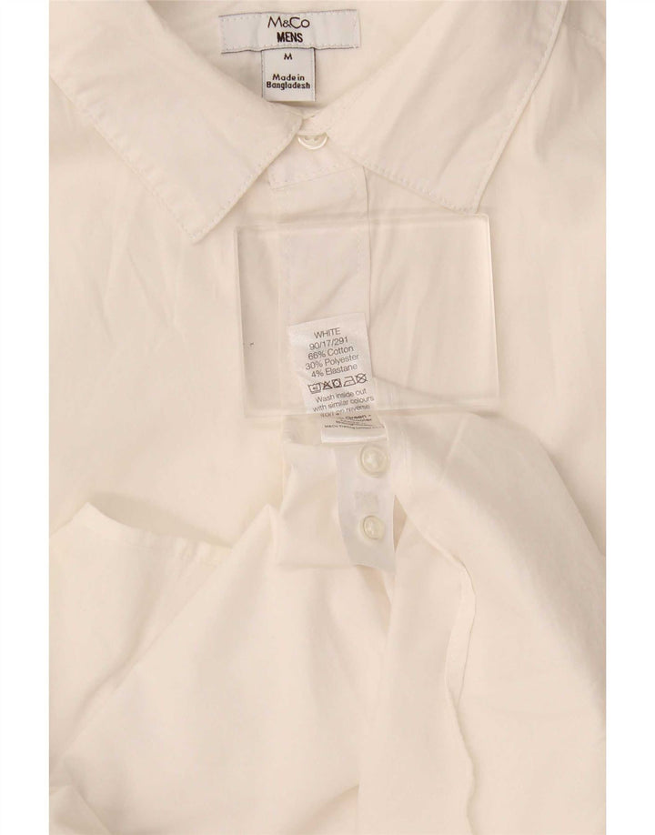 M&Co Chemise Homme Coton Blanc Moyen