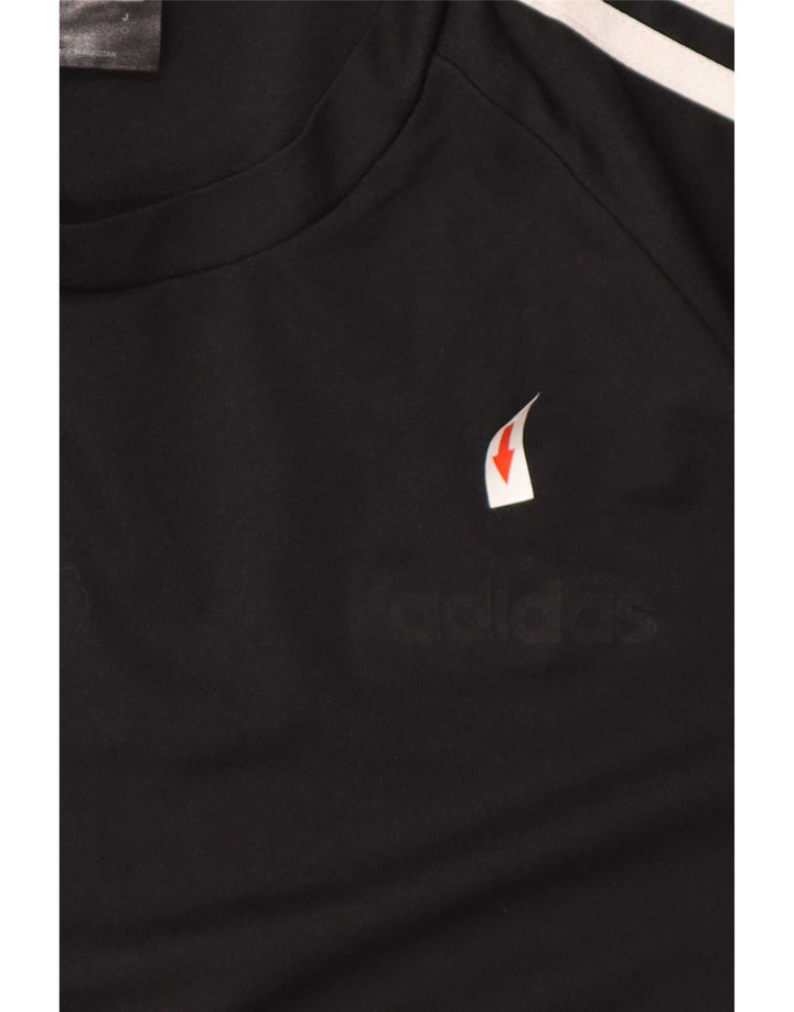 Adidas Hommes Climalite T-Shirt Haut Moyen Noir Polyester Sports