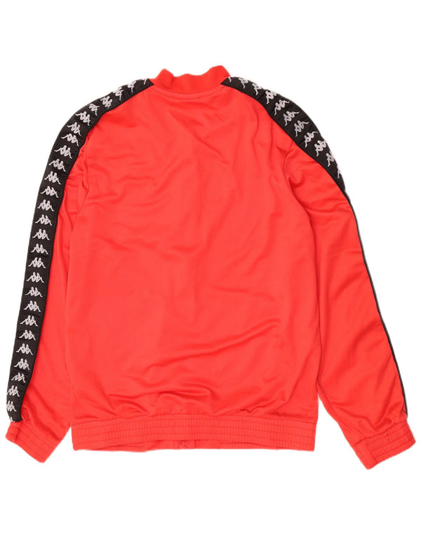Kappa Veste de Survêtement Graphique Homme Rouge Moyen Polyester Colorblock