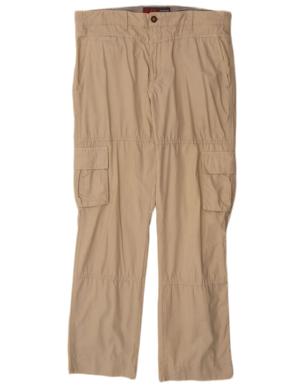 Slam Pantalon Cargo Droit Homme IT 52 XL W36 L32 Coton Blanc Cassé
