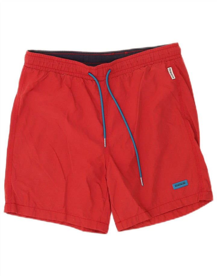 Napapijri Short de Bain Geographic Homme Rouge Moyen Polyamide