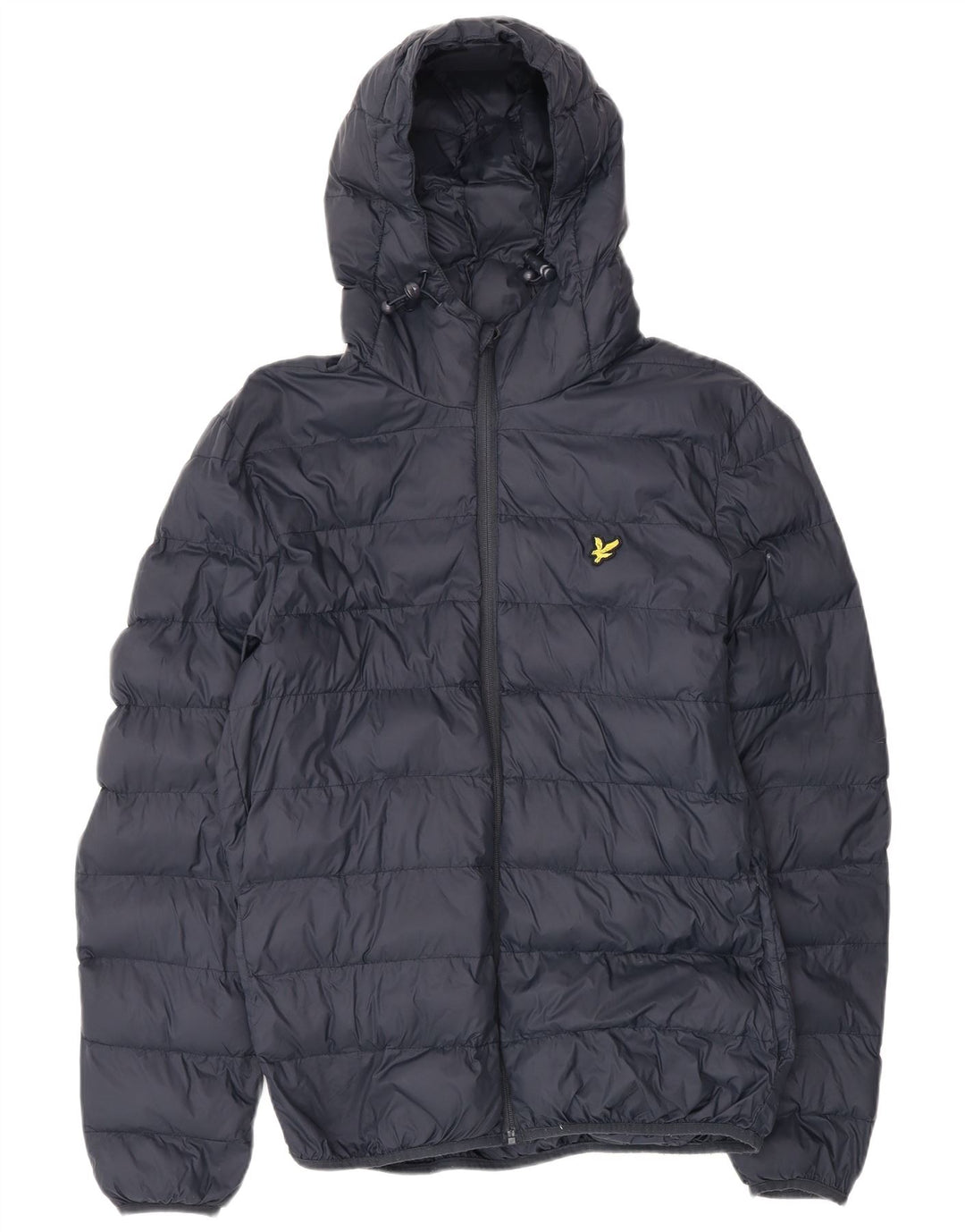 LYLE & SCOTT Mens Hooded Padded Jacket UK 40 Large Navy Blue Nylon