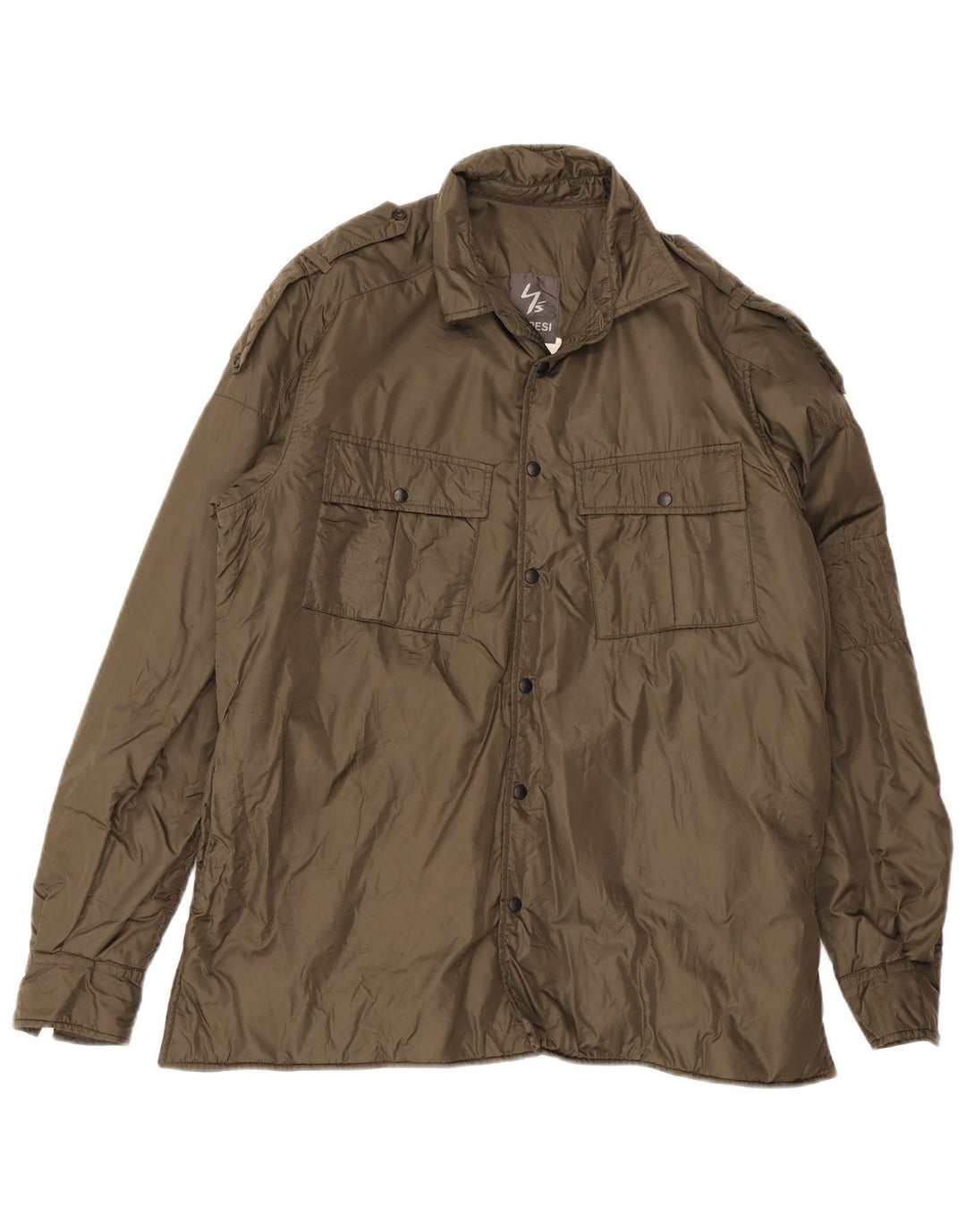 Aspesi Veste militaire pour homme UK 38 Medium Kaki Nylon