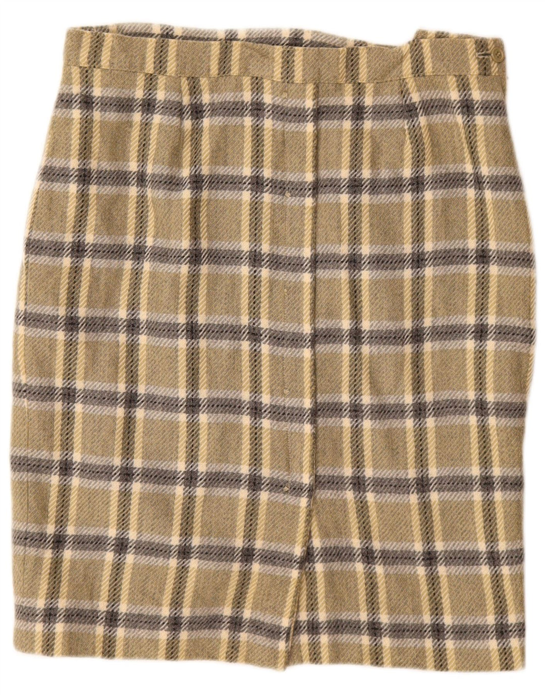 jupe crayon femme vintage W30 Medium Kaki Check