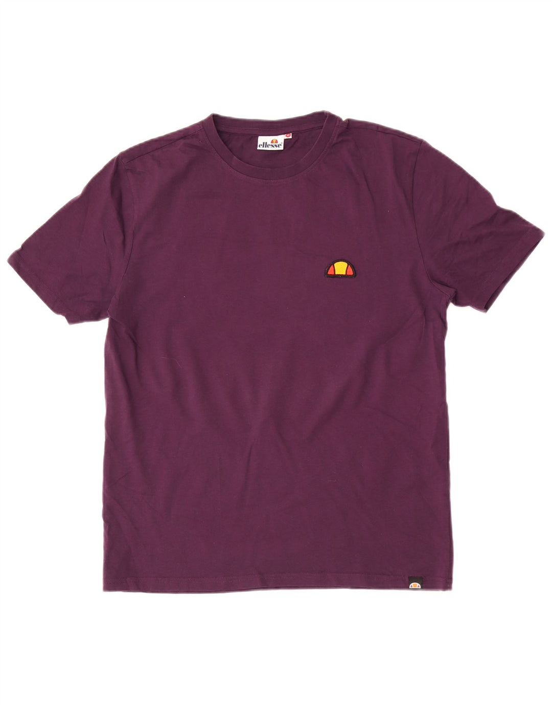 Ellesse T-Shirt Top Violet Moyen Coton Homme