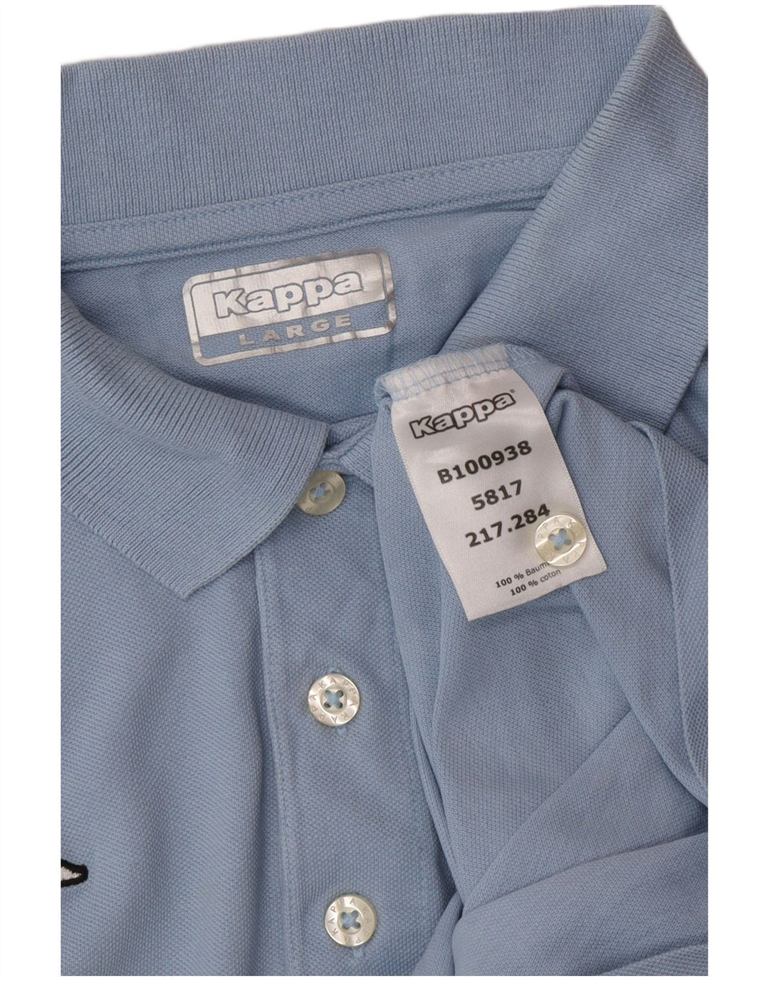 KAPPA Polo Homme Grand Bleu Coton