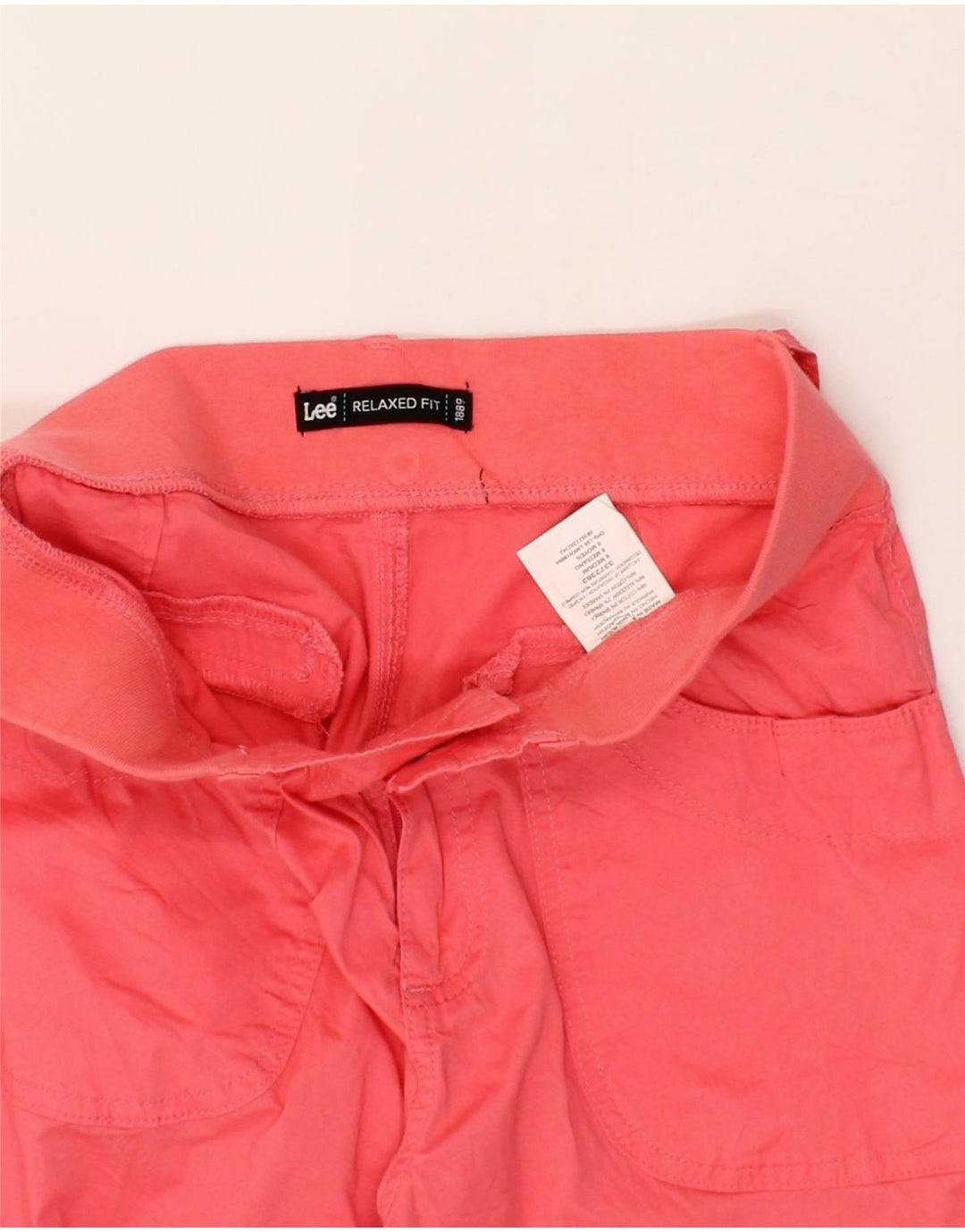 LEE Womens Relaxed Fit Cargo Capri Trousers US 6 Medium W30 L22 Pink Vintage Lee and Second-Hand Lee from Messina Hembry 
