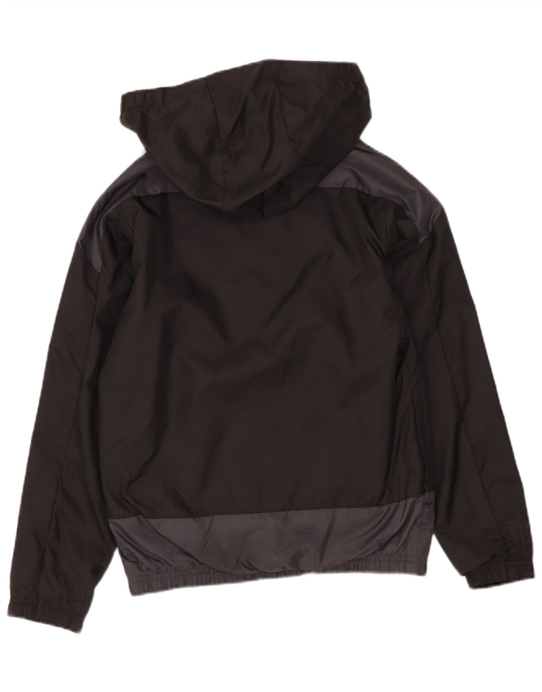 PUMA Veste de Pluie à Capuche Graphique Fille 7-8 Ans Nylon Colorblock Noir