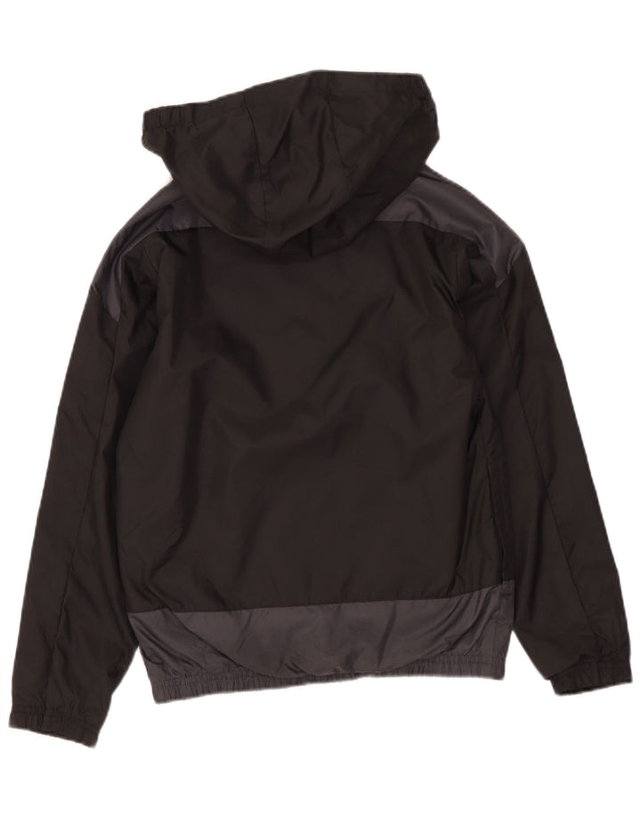 PUMA Veste de Pluie à Capuche Graphique Fille 7-8 Ans Nylon Colorblock Noir