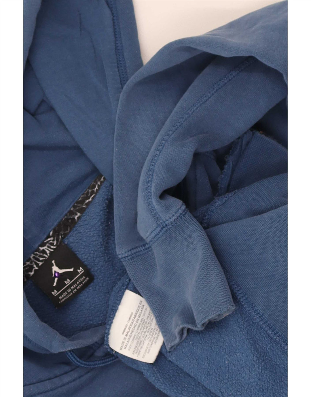 Jordan Pull à capuche zippé pour homme en coton bleu moyen