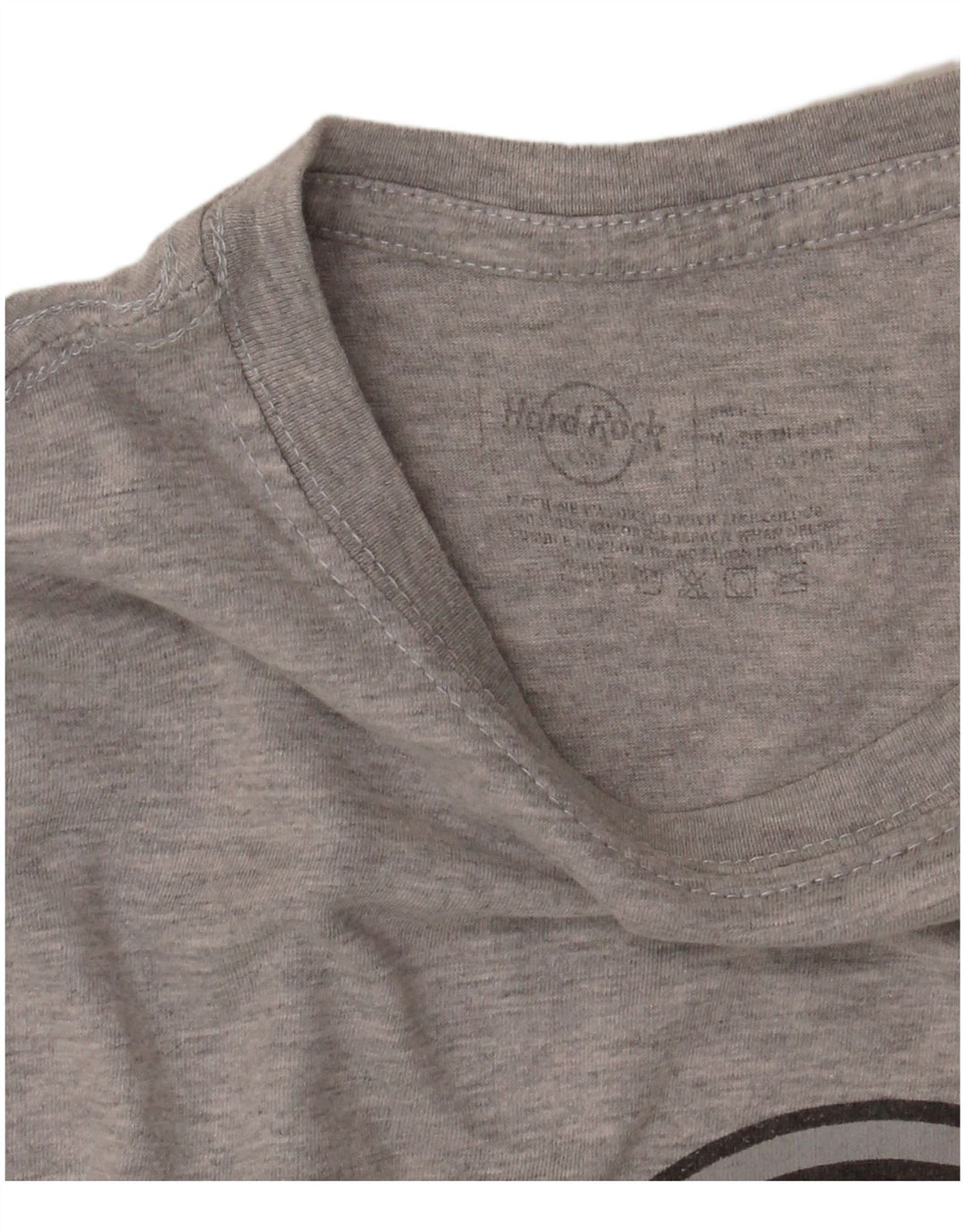 HARD ROCK CAFE T-shirt graphique Valencia pour femme UK 12 Gris moyen