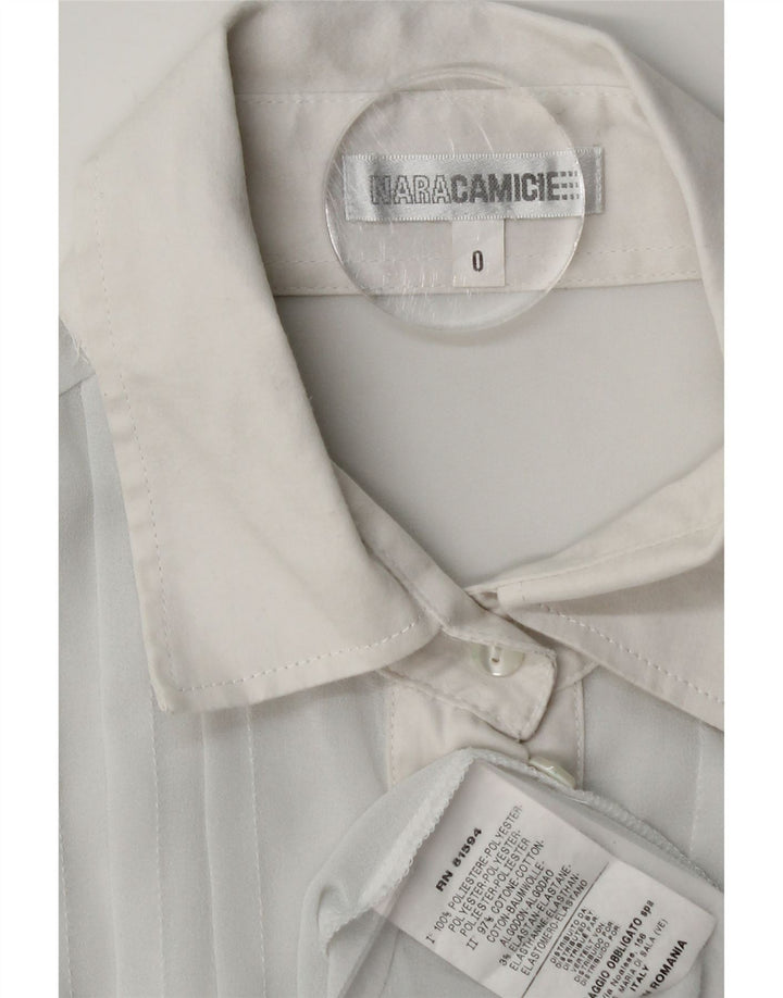 Naracamicie Chemisier Femme US 0 XS Bleu Polyester