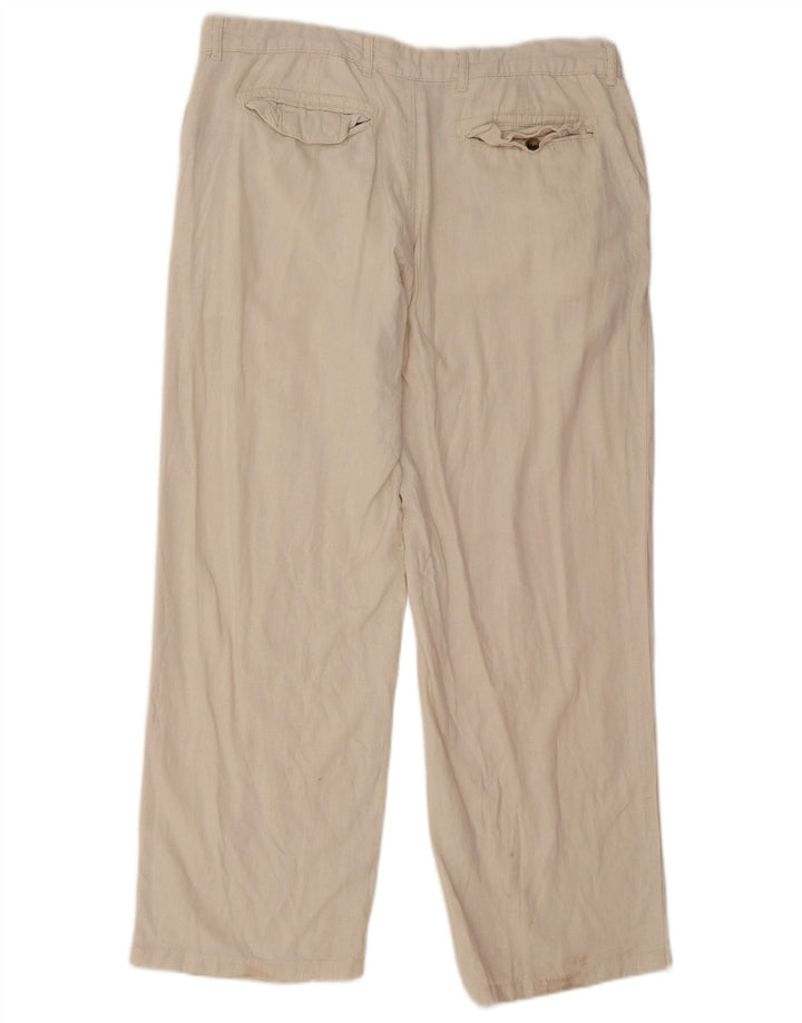 Marks & Spencer Pantalon Chino Droit Regular Homme W38 L31 Blanc Cassé