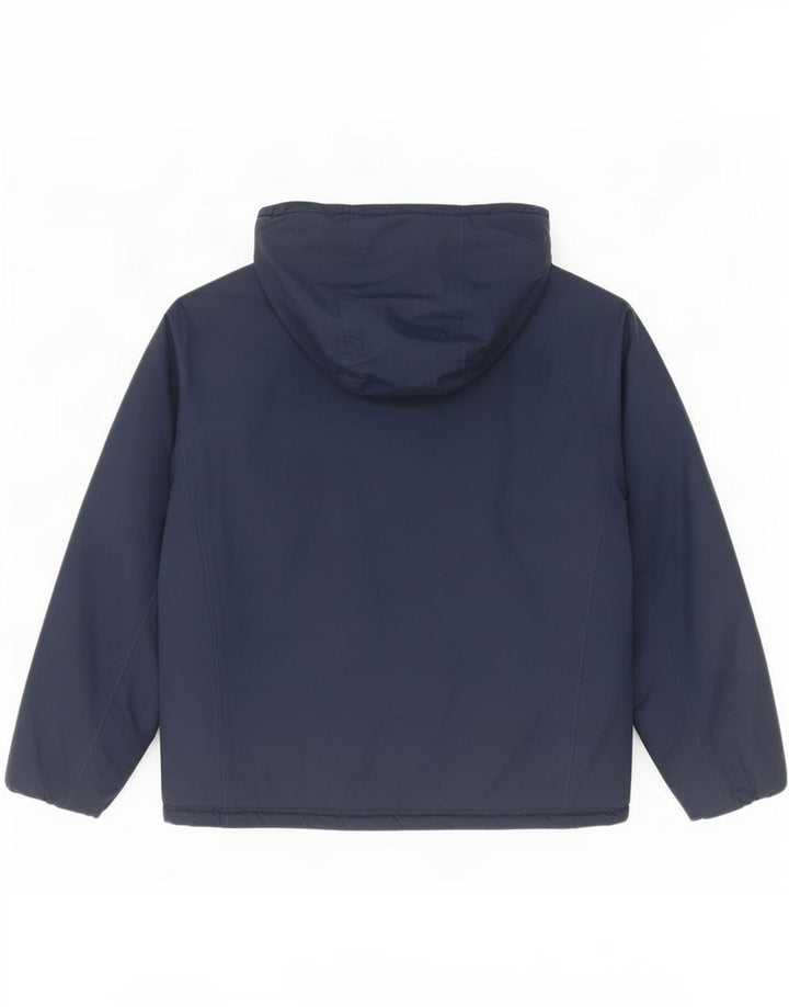 K-Way Veste réversible à capuche garçon 9-10 ans Bleu Marine Polyamide
