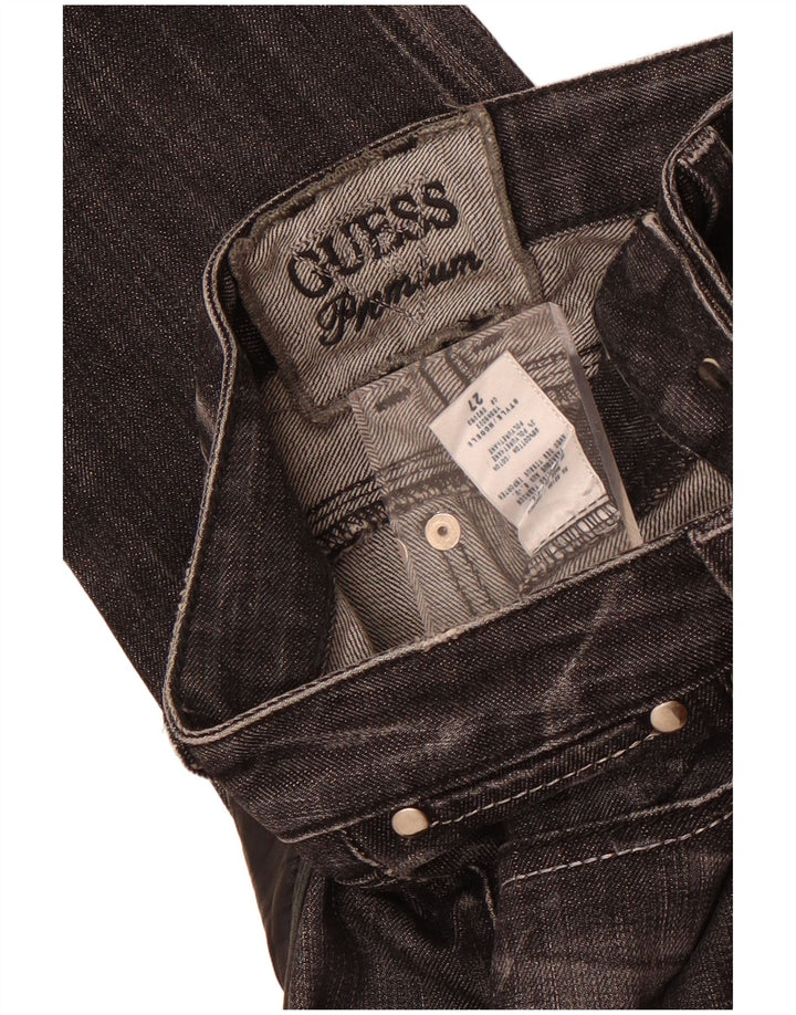 Guess Jean Droit Femme W27 L30 Noir Coton