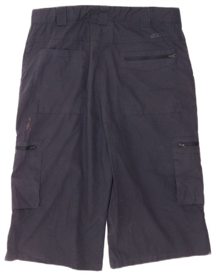 Mountain Warehouse Bermuda Cargo Homme W32 Bleu Marine Moyen Polyester