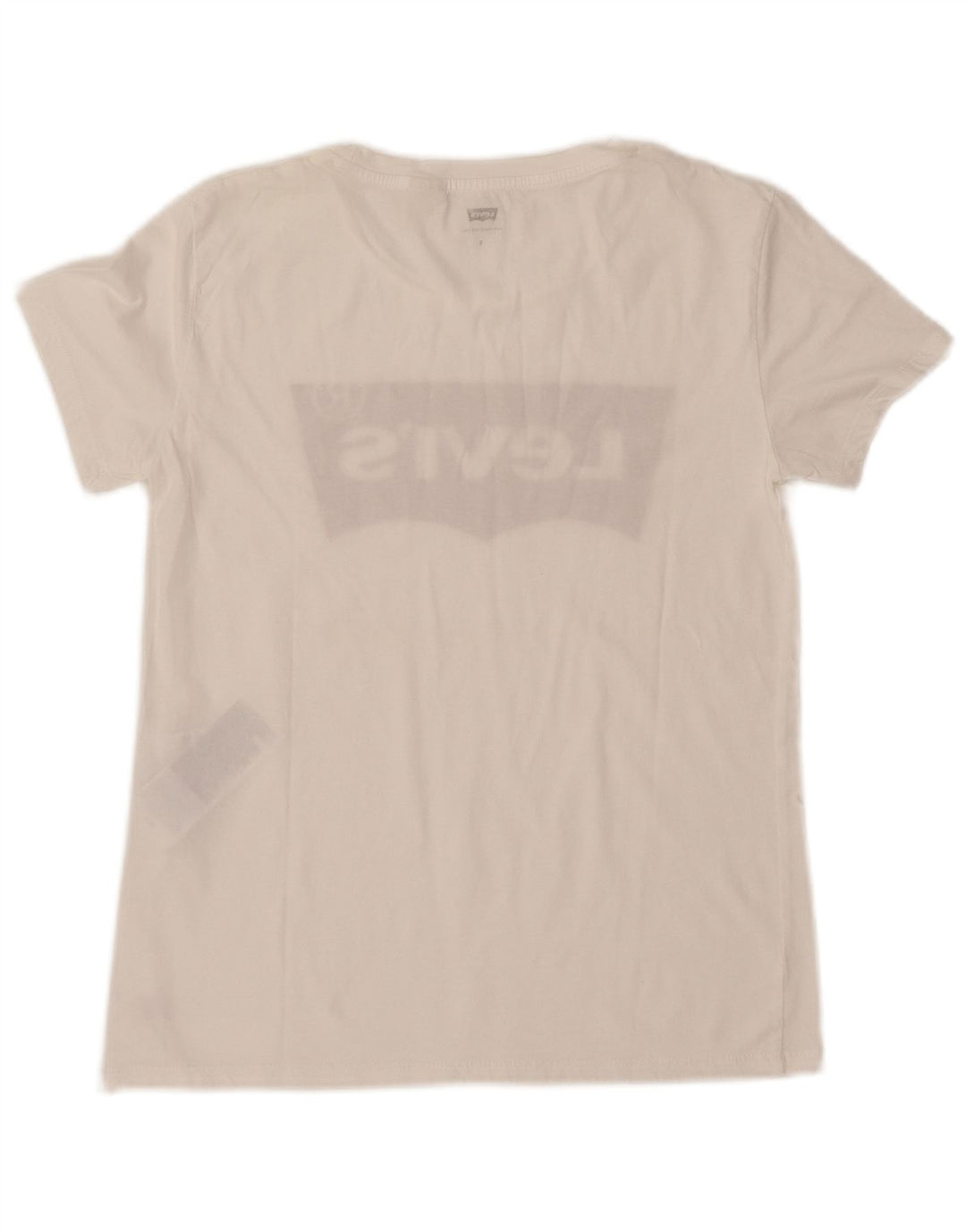 LEVI'S T-shirt graphique pour femme UK 10 Small Blanc Coton