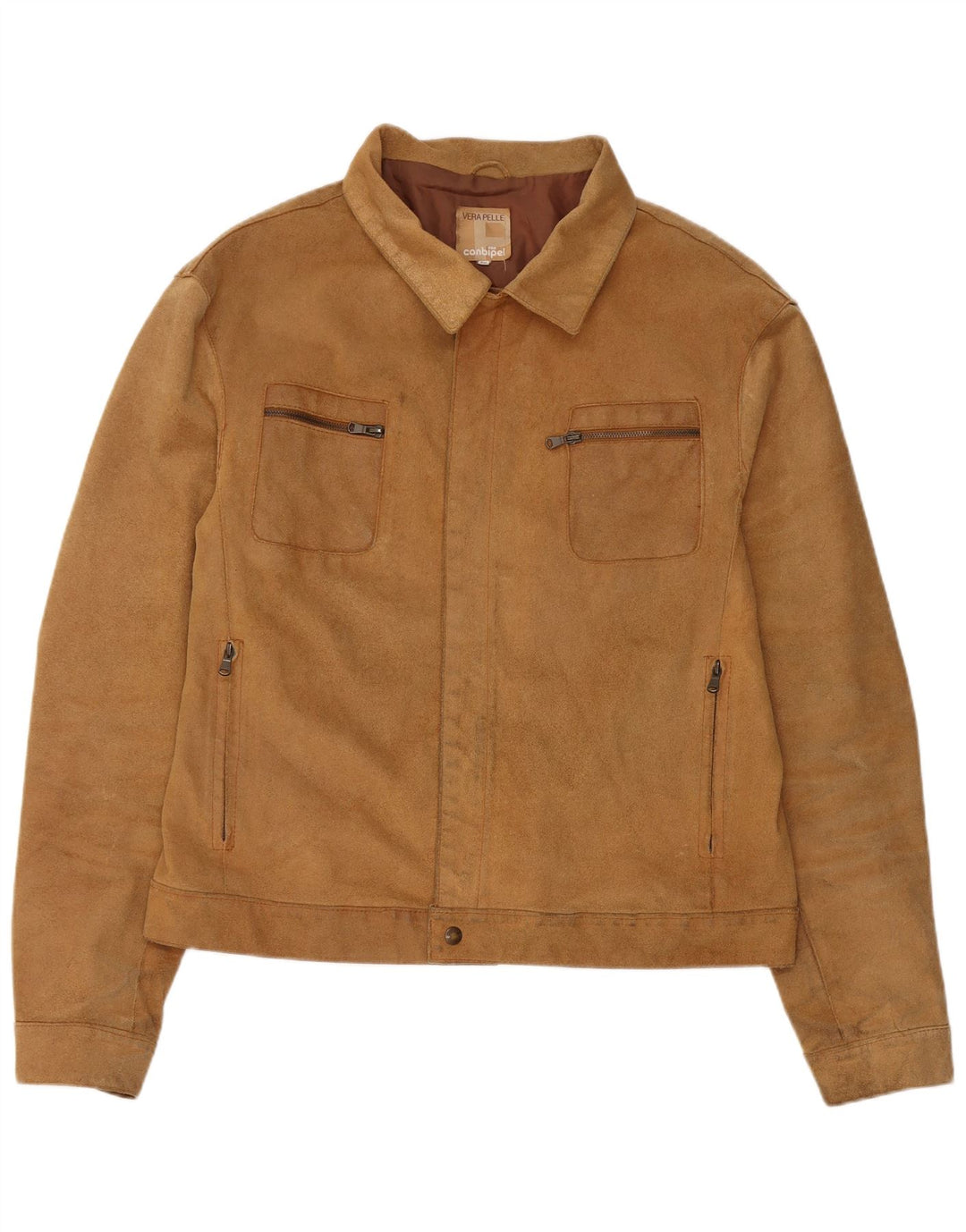 Conbipel Veste en Daim Homme IT 56 2XL Cuir Beige