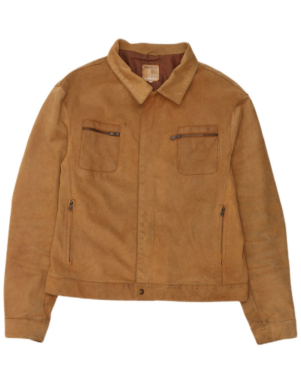Conbipel Veste en Daim Homme IT 56 2XL Cuir Beige
