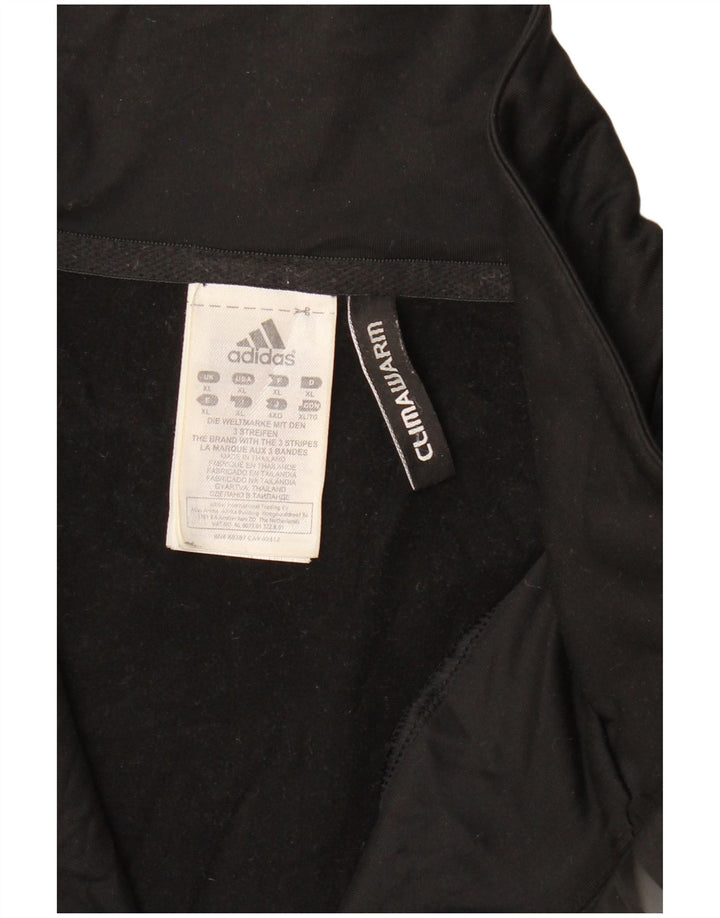 ADIDAS Sweat-shirt Climawarm à col zippé pour homme XL Noir Polyester