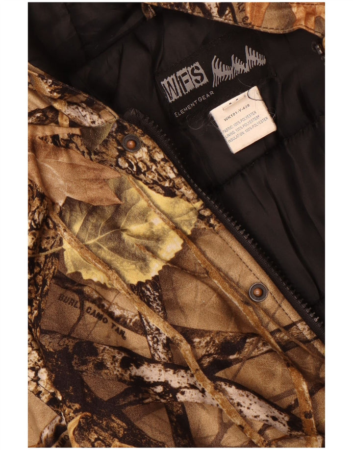 WFS Element Gear Bomber Jacket Garçon 11-12 ans Camouflage Kaki Moyen