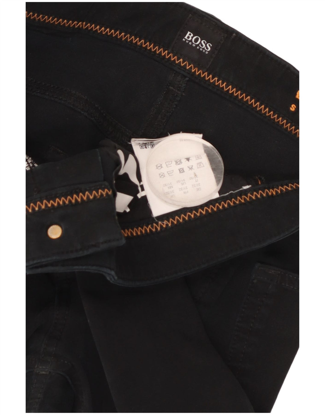 Hugo Boss Jean droit W31 L32 pour homme en coton noir