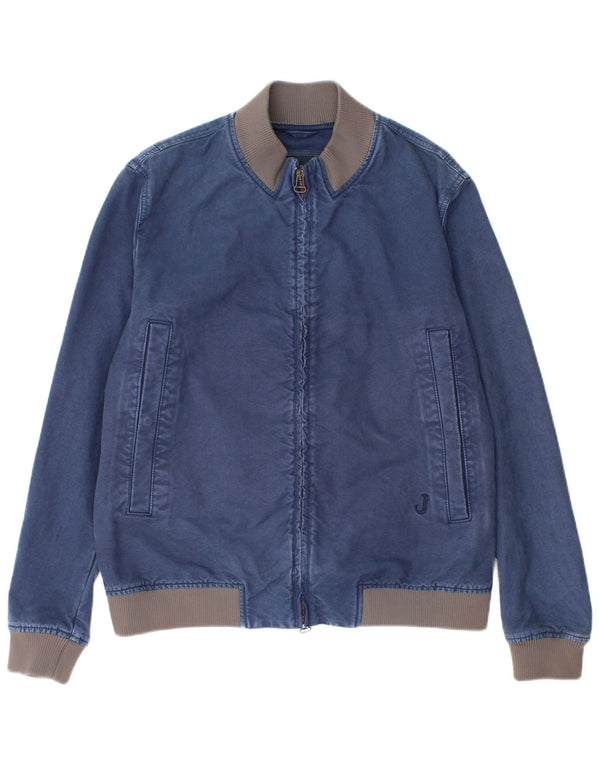 Jeckerson Veste en Jean Homme UK 40 Large Bleu Marine Coton