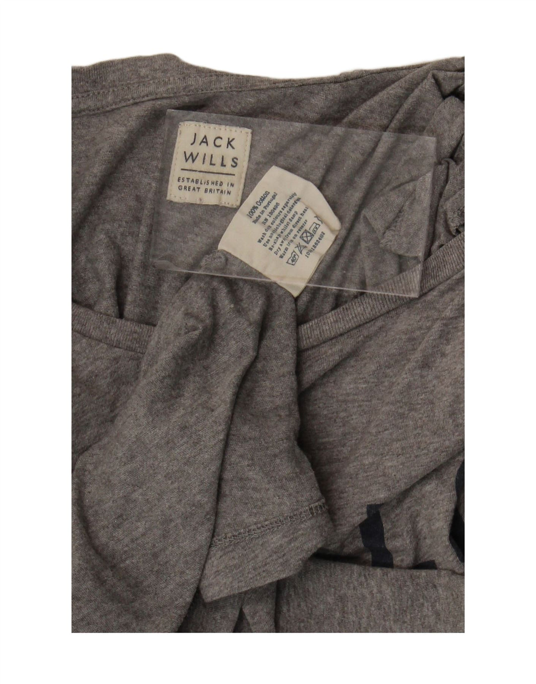 JACK WILLS T-Shirt Graphique Homme Petit Gris Coton