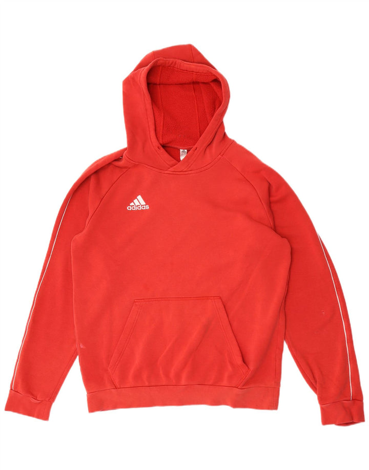 Adidas Pull à capuche pour homme en coton rouge moyen
