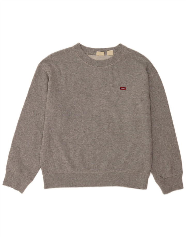 Levi's Sweatshirt Jumper Homme Gris Moyen Coton