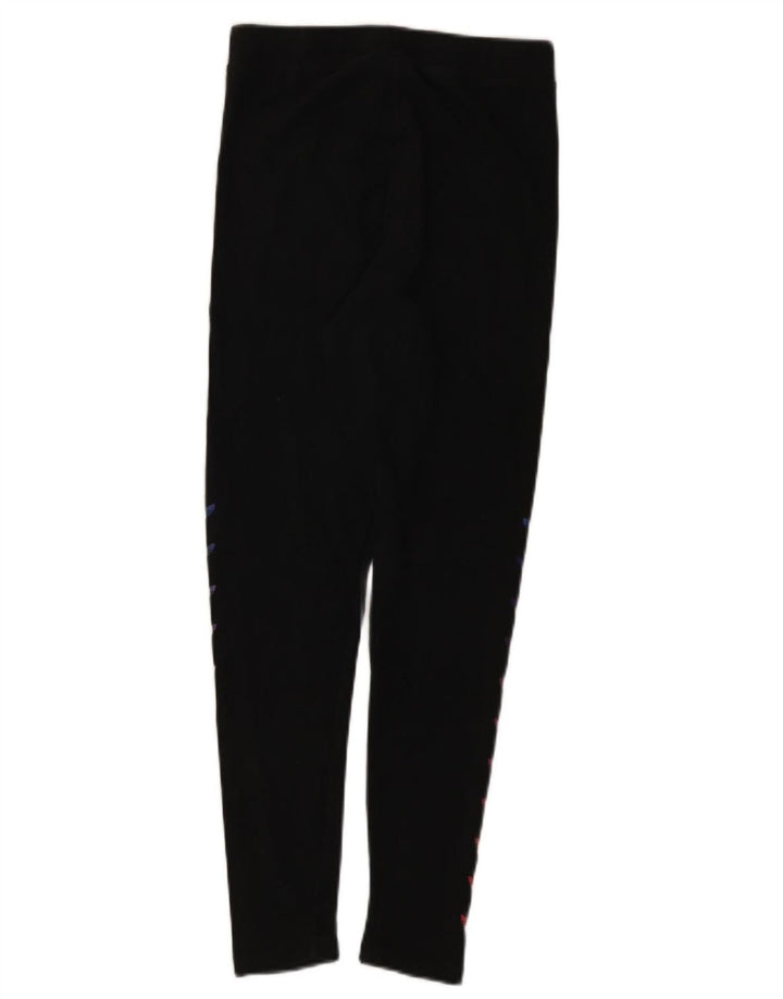 Adidas Leggings graphiques pour femmes UK 12 coton noir moyen