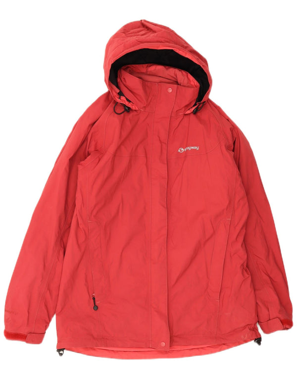 Sprayway Veste de pluie à capuche pour femme UK 10 Small Rouge Polyamide