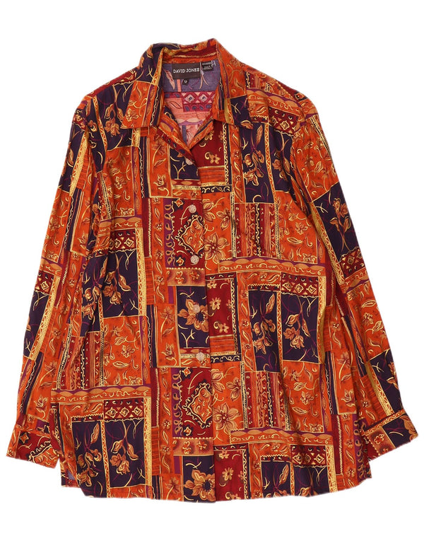 David Jones Chemisier Femme US 12 Grand Patchwork Multicolore Viscose
