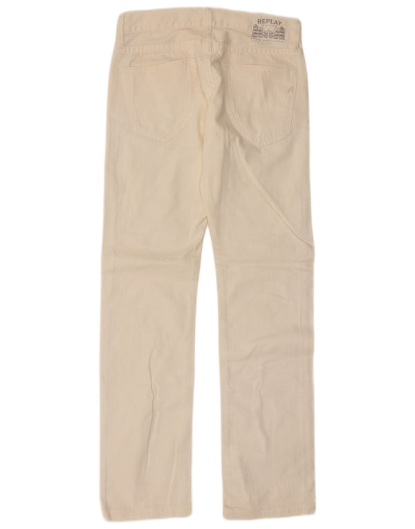 Replay Jean droit homme W30 L34 coton beige