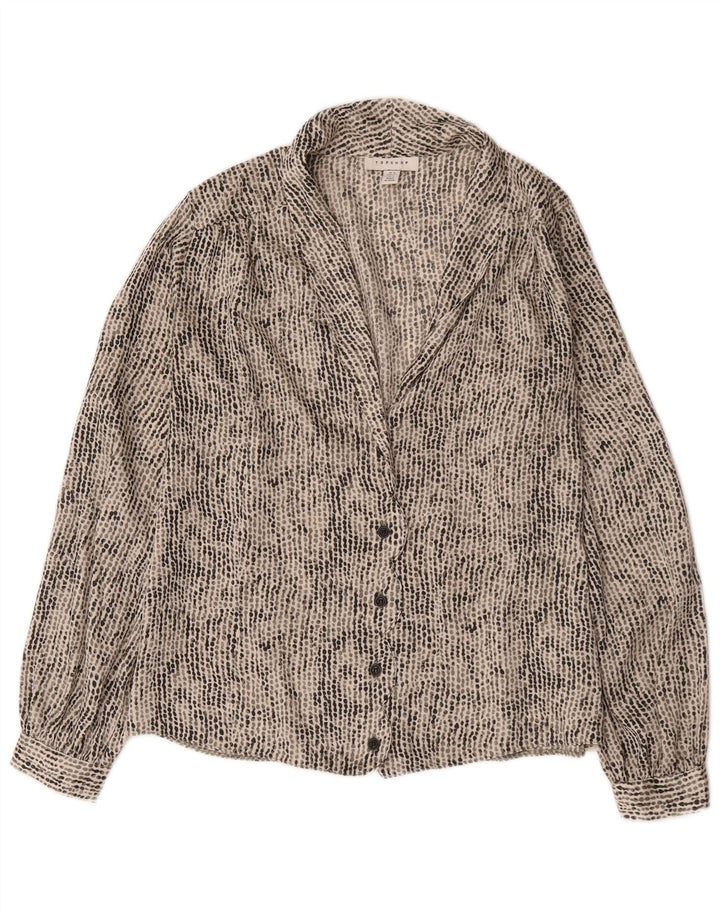 Topshop Chemisier surdimensionné pour femme UK 6 XS Multicolore à pois