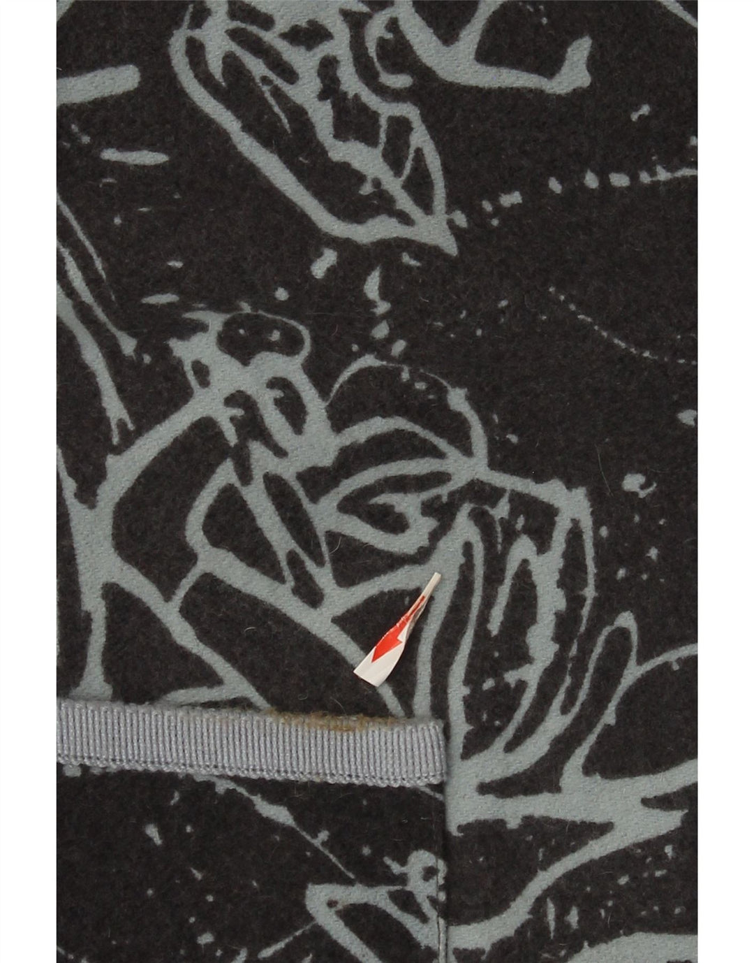 vintage Femmes Graphique 2 Bouton Blazer Veste UK 16 Grand Noir