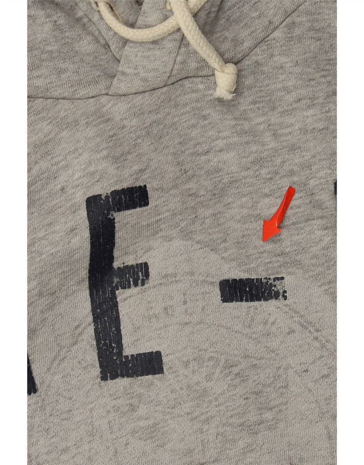 American Eagle Pull à Capuche Graphique Homme Gris Moyen Coton