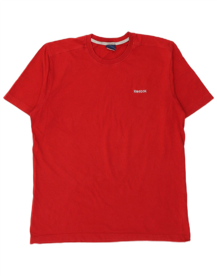 Reebok T-Shirt Homme Rouge Moyen Coton