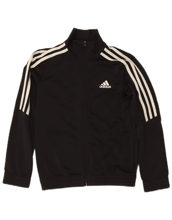 Veste de survêtement Adidas Garçon 9-10 ans Noir Polyester