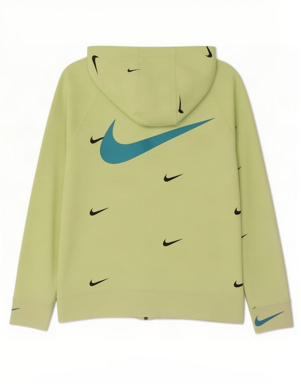 Nike Sweat à capuche zippé pour fille Graphic Standard Fit 12-13 ans Vert Taille L