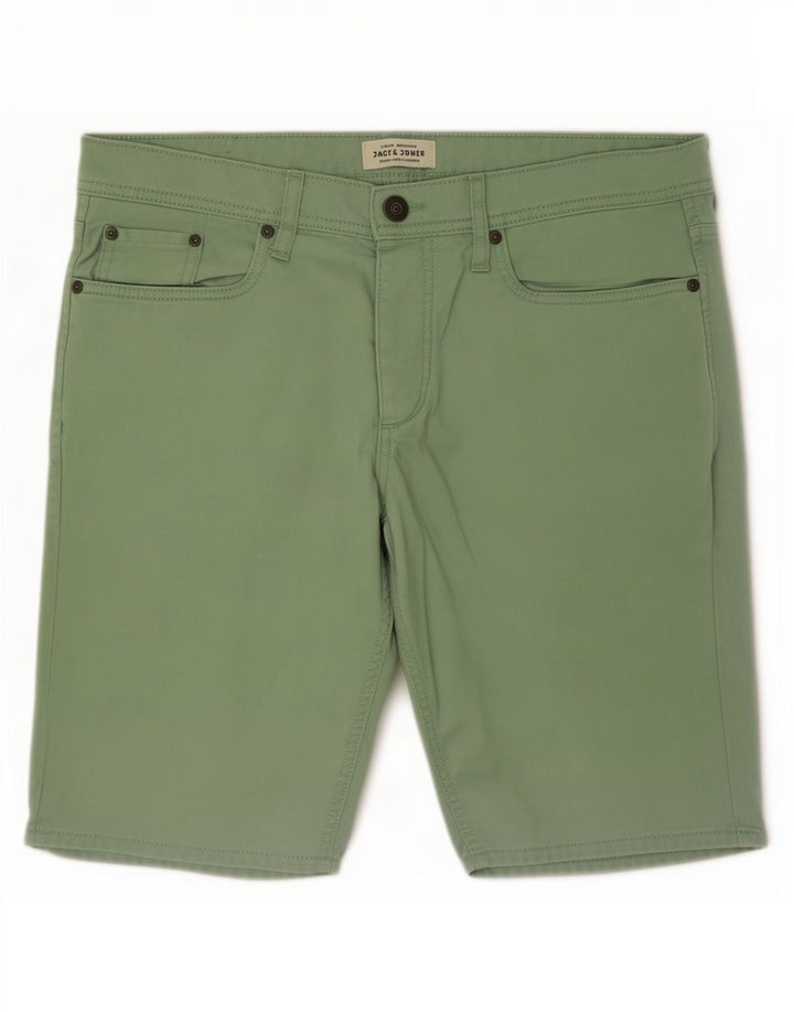 Jack & Jones Short en Jean Homme Medium W34 Vert Coton