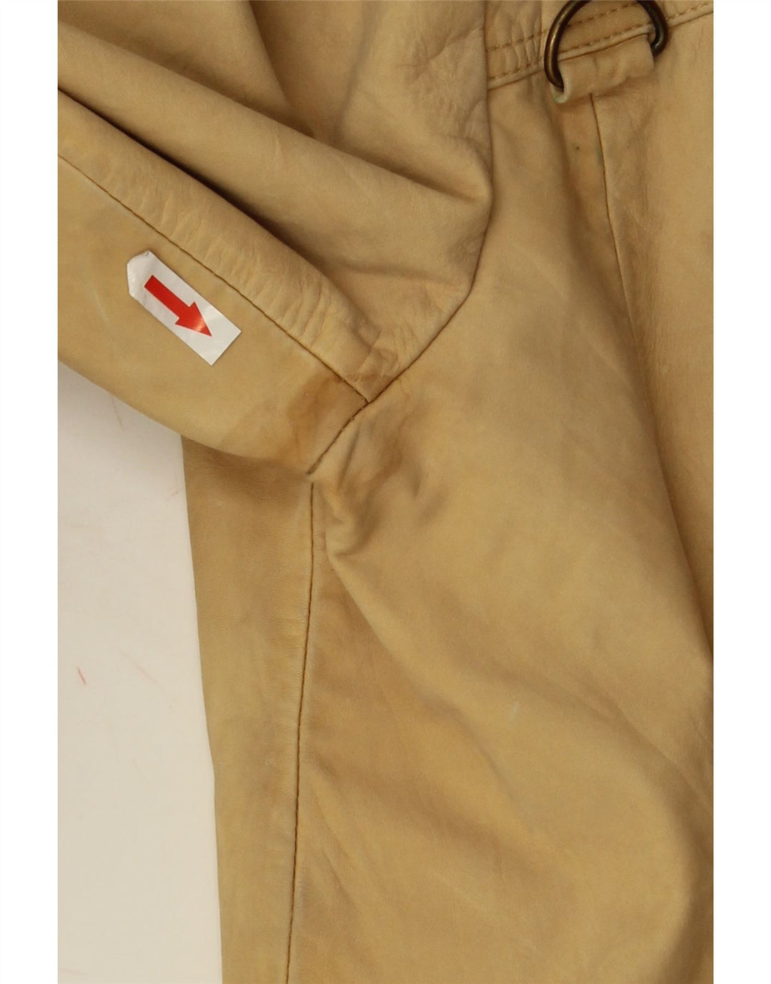 Massimo Rebecchi Veste de motard en cuir pour homme IT 54 2XL Cuir beige