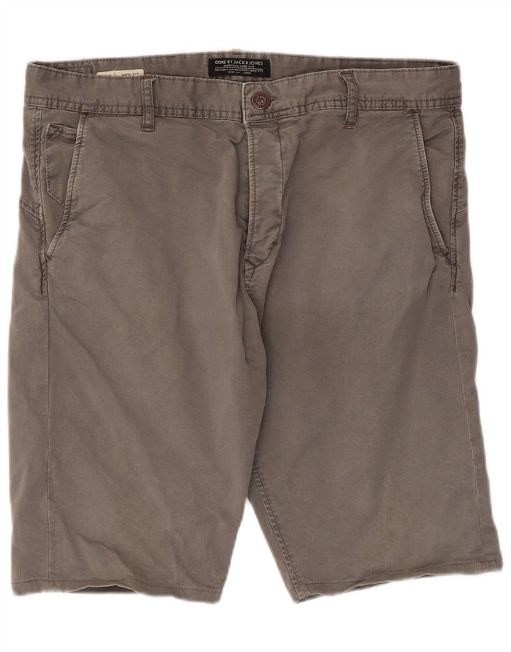 Jack & Jones Short Chino Homme W34 Large Gris Coton