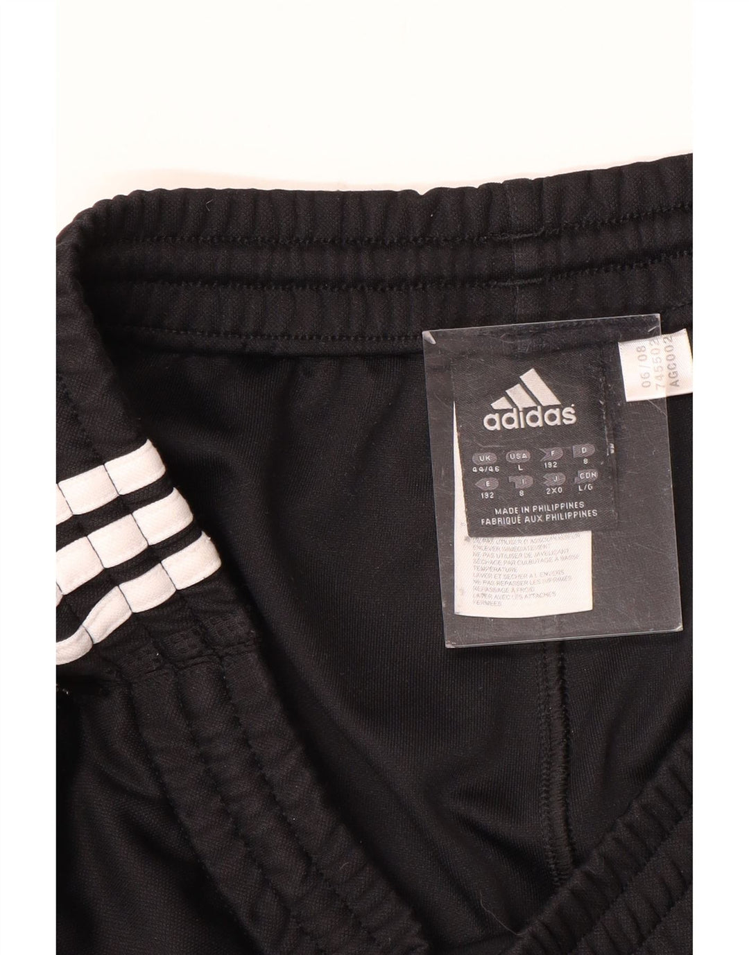 Adidas Pantalon de survêtement pour homme UK 44/46 Large Noir Polyester